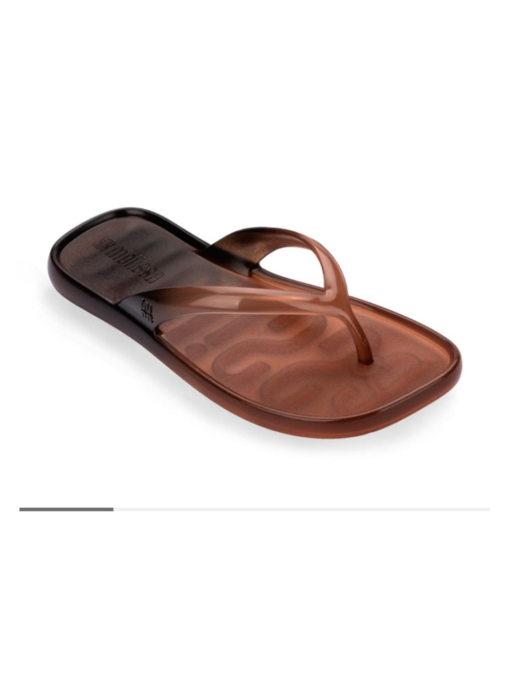 Melissa Ombre Brown to Black Slide Sandals